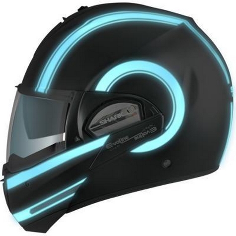 casque moto électroluminescent