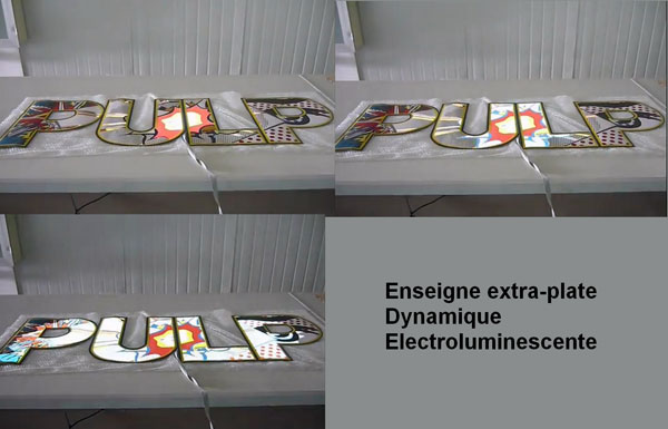 Enseigne extra-plate